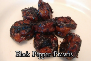 black pepper prawns
