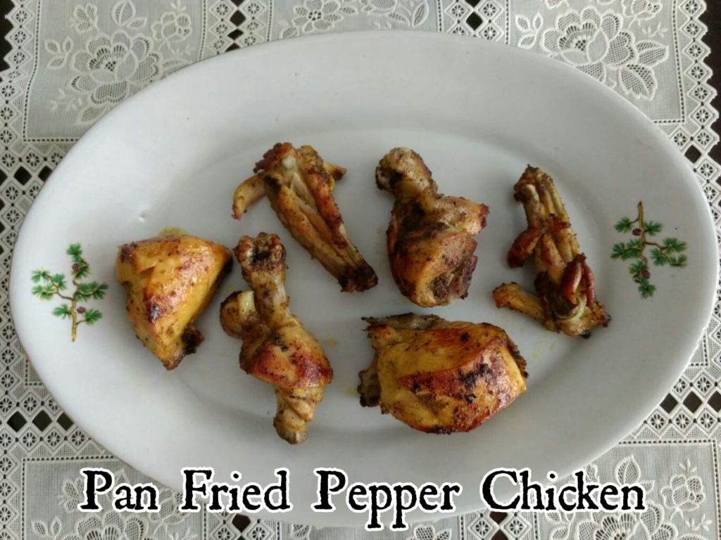 pan fried pepper chicken