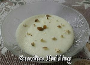 Semolina pudding