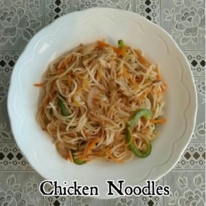 chicken noodles recipe