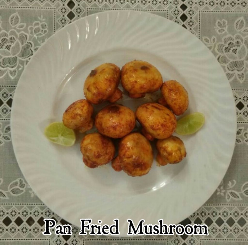 Pan fried mushroom 