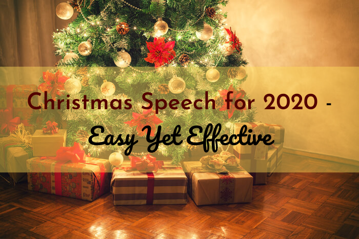 Christmas Speech for 2020 - Easy Yet Effective