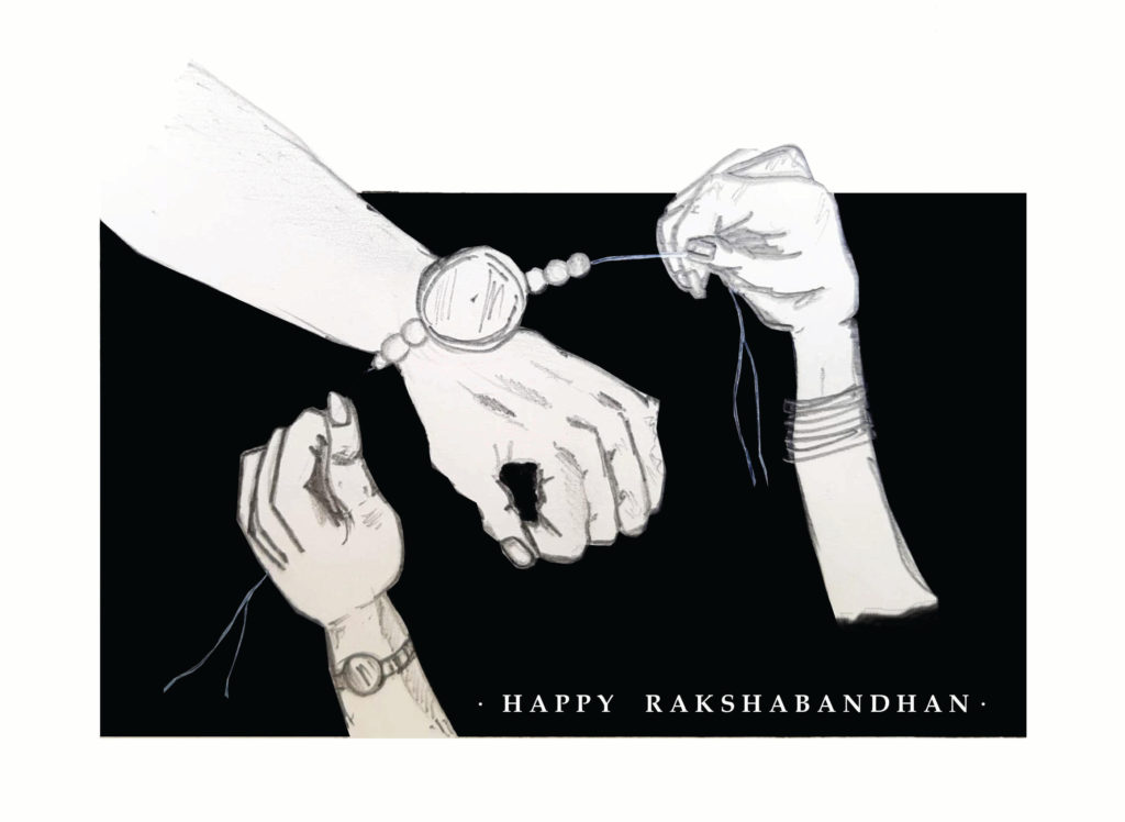 Raksha Bandhan drawing step by step | Rakhi drawing easy pencil sketch | Raksha  bandhan drawing, Raksha bandhan, Happy rakshabandhan