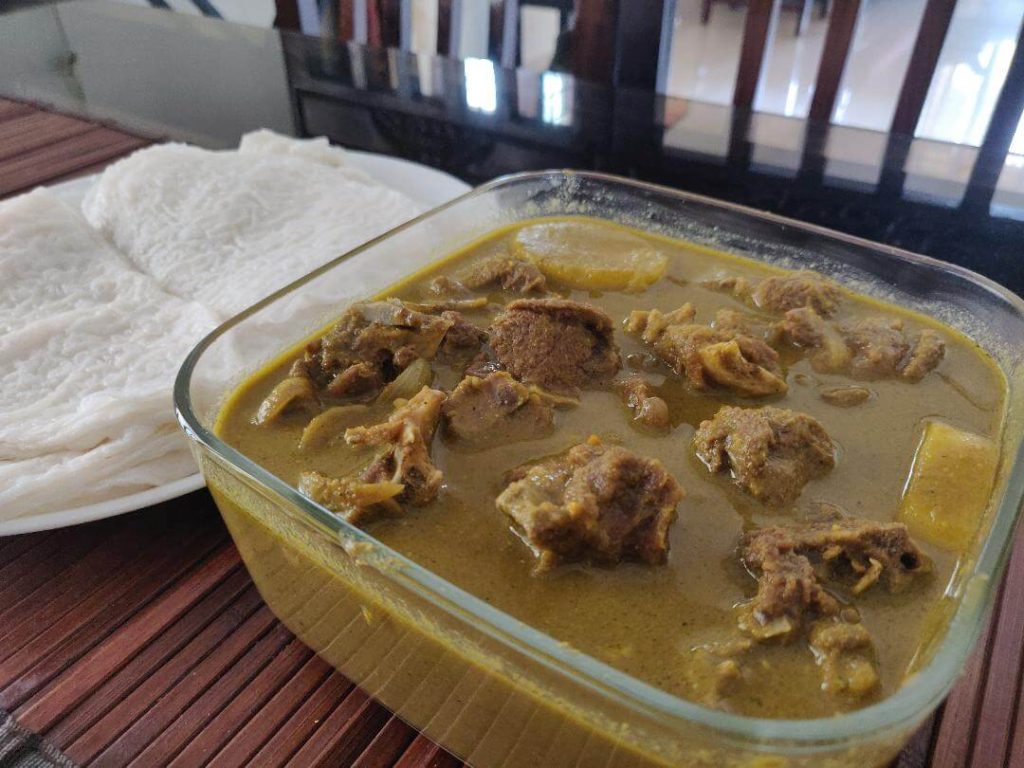 mutton green masala stew
